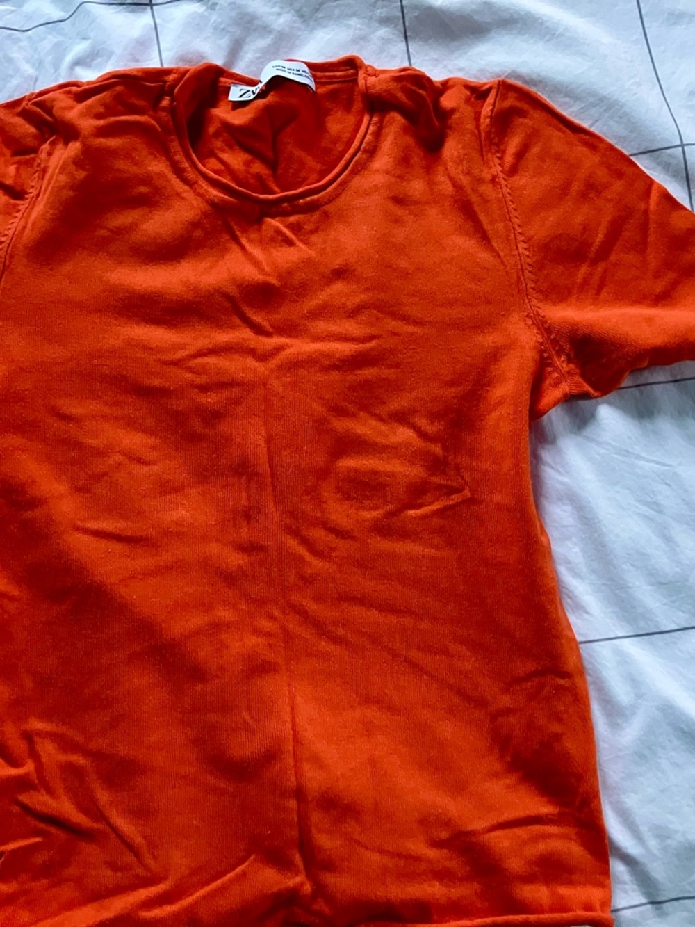 Zara Bright Orange Short Sleeve Tee - Kids
